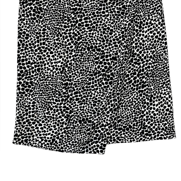 Norma Kamali Black and White Midi Bodycon Skirt XS - Picture 3 of 5